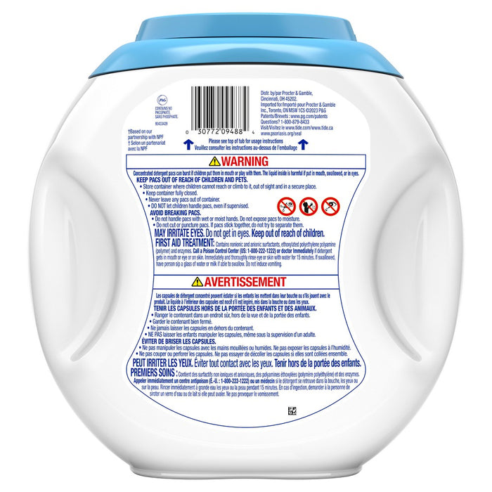Tide Pods Laundry Detergent Pacs - Free & Gentle - 63oz/76ct