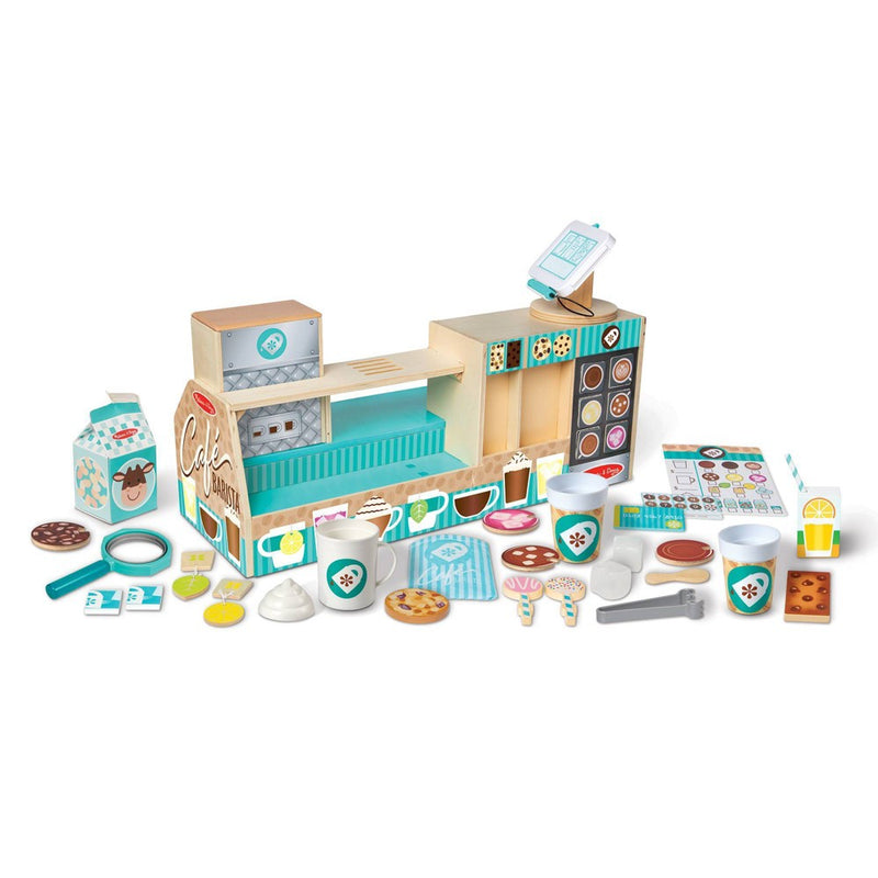 Melissa & Doug Wooden Café Barista Coffee Shop (35pc) (LOCAL PICKUP ONLY)