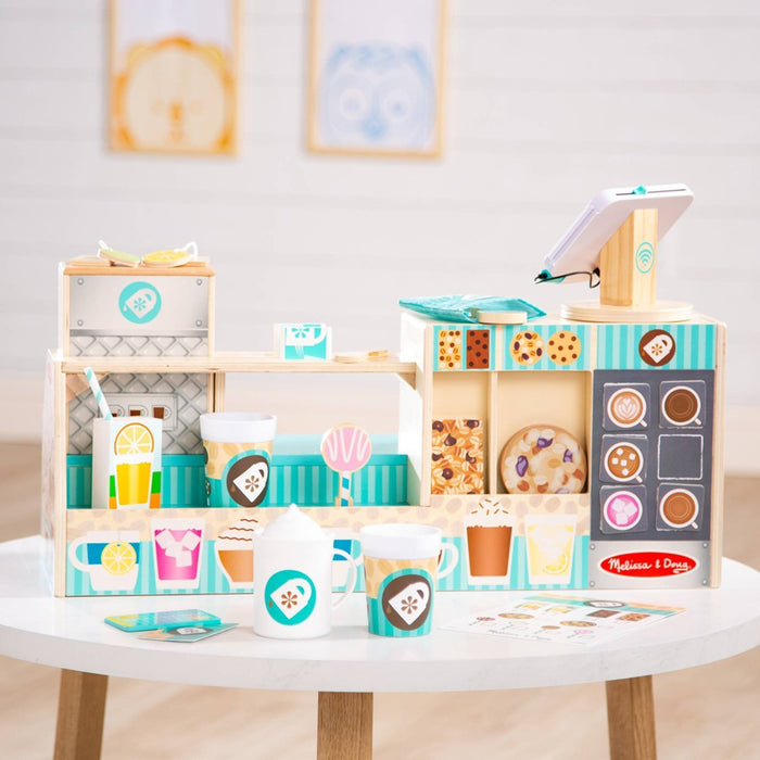 Melissa & Doug Wooden Café Barista Coffee Shop (35pc)