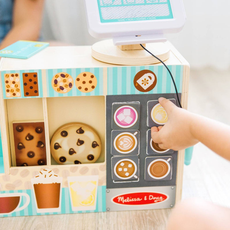 Melissa & Doug Wooden Café Barista Coffee Shop (35pc) (LOCAL PICKUP ONLY)
