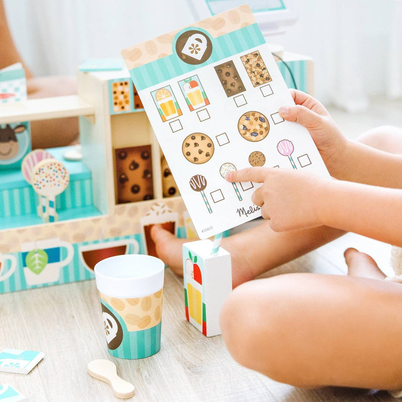 Melissa & Doug Wooden Café Barista Coffee Shop (35pc) (LOCAL PICKUP ONLY)