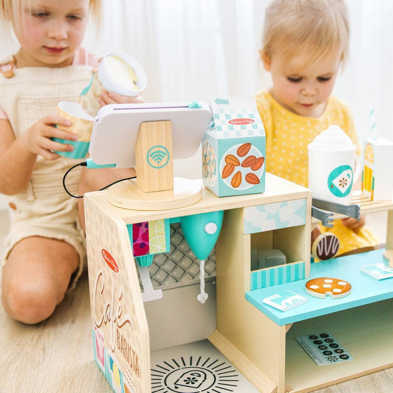 Melissa & Doug Wooden Café Barista Coffee Shop (35pc) (LOCAL PICKUP ONLY)