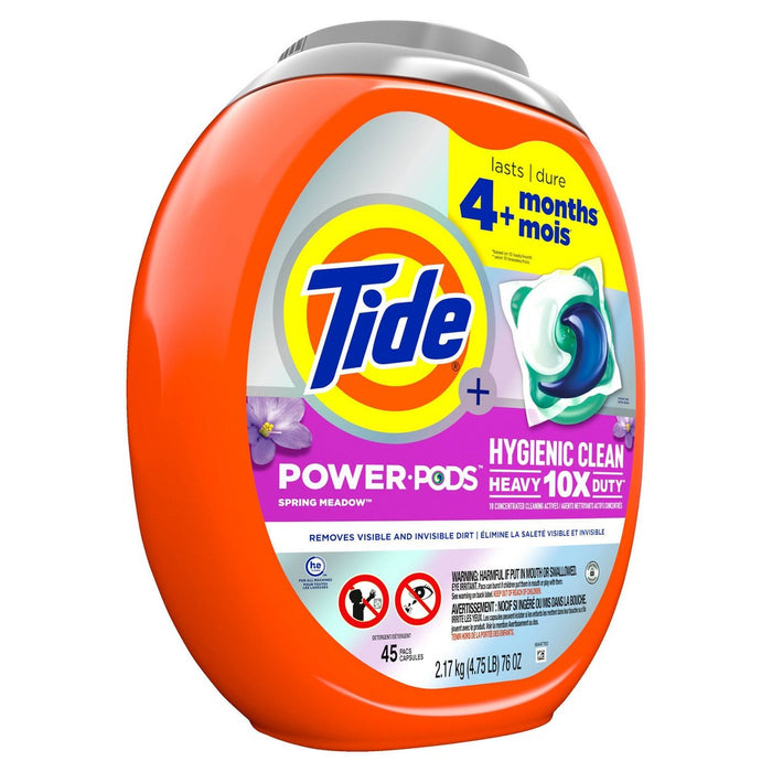 Tide Power Pods Clean Laundry Detergent - Spring Meadow - 76oz/45ct3