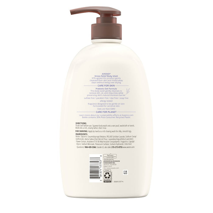 Aveeno Stress Relief Body Wash with Lavender & Chamomile - 33 fl oz