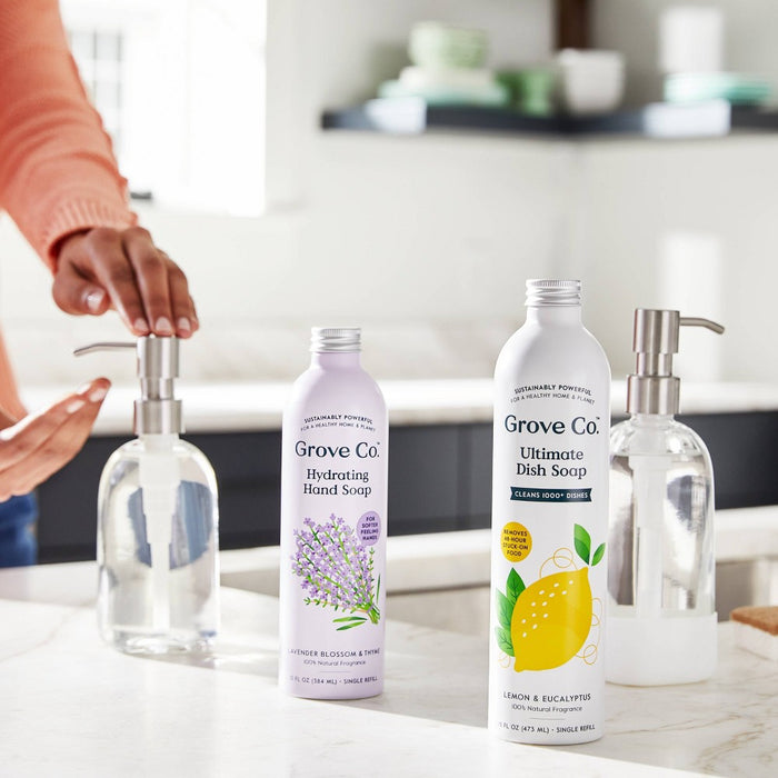 Grove Co. Liquid Dish Soap Refill - Lemon Eucalyptus & Mint - 32 fl oz