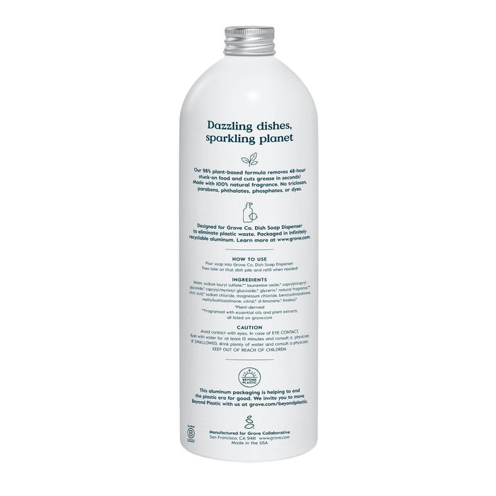 Grove Co. Liquid Dish Soap Refill - Lemon Eucalyptus & Mint - 32 fl oz