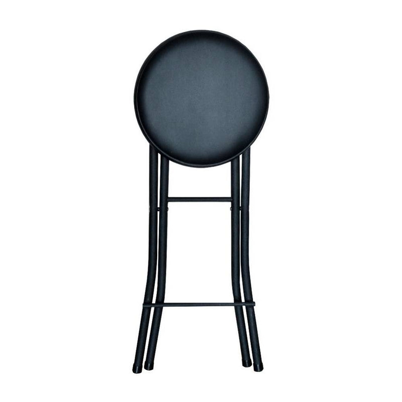 Folding Vinyl Counter Stool Black - Plastic Dev Group (LOCAL PICKUP ONLY)