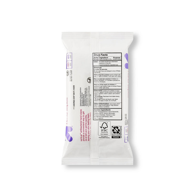 Fresh Scent Wipes - 40ct - up & up™