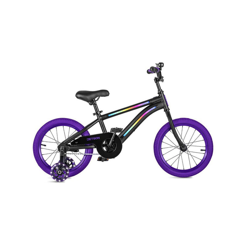 Jetson Light Rider 16" Kids'  Light Up Bike - Black/Purple (LOCAL PICKUP ONLY)