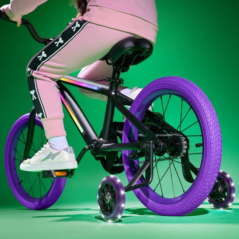 Jetson Light Rider 16" Kids'  Light Up Bike - Black/Purple (LOCAL PICKUP ONLY)