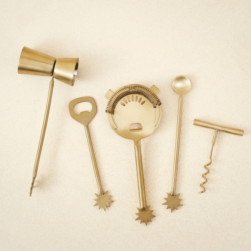 5pc Stainless Steel Cocktail Bar Tool Set - Opalhouse Jungalow *NEW IN BOX*