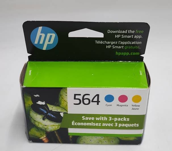 HP 564 C/M/Y 3pk Ink Cartridges - C/M/Y *NEW - EXP 01/2026