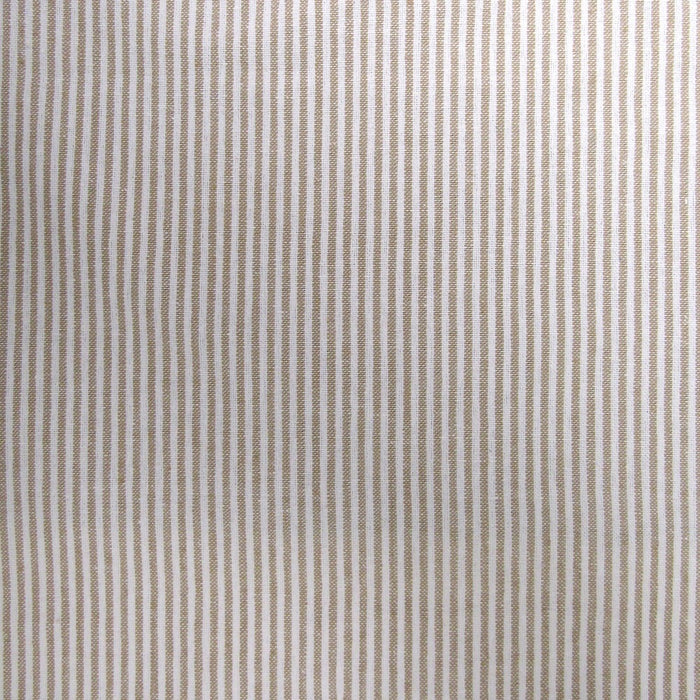 Tucker Ticking Stripe Button Tab Top Window Kitchen Tier Set of 2 - 30" x 24" - Linen - Elrene Home Fashions