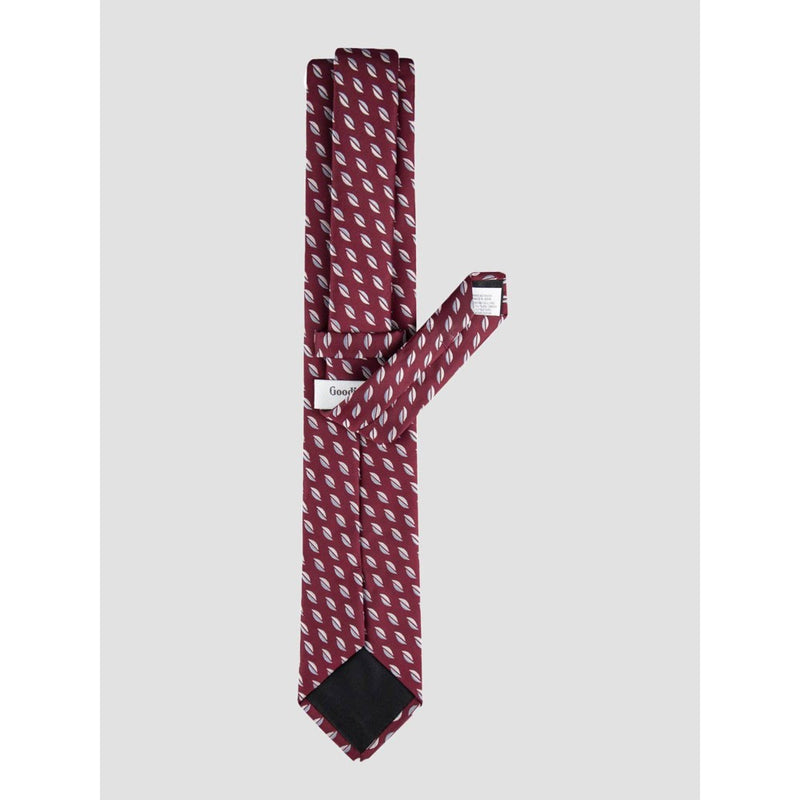 Men's Wine Woven Geo Print Tie - Goodfellow & Co™ Wine Red