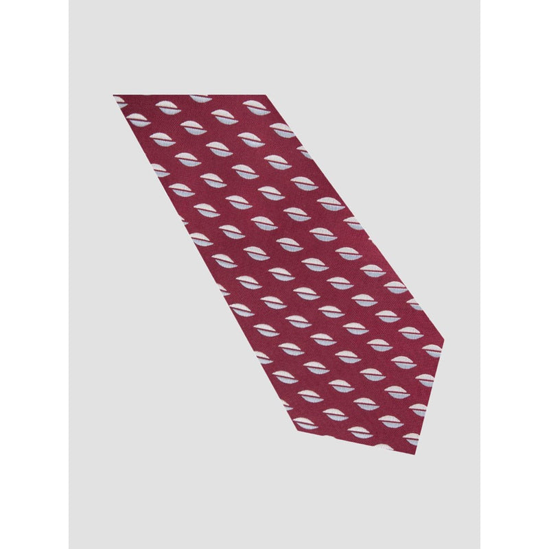 Men's Wine Woven Geo Print Tie - Goodfellow & Co™ Wine Red