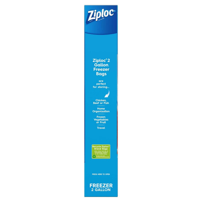 Ziploc Freezer Two Gallon Bags - 10ct