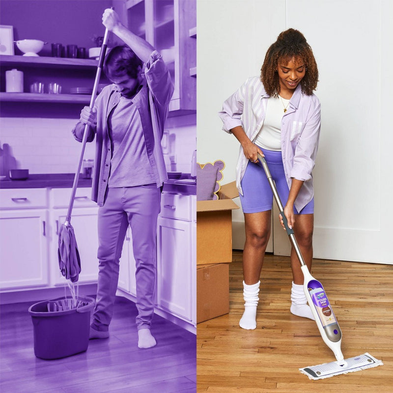 Swiffer Power Mop Wood Quick Dry Wood Floor Cleaning Solution - Lemon - 25.3 fl oz/2ct