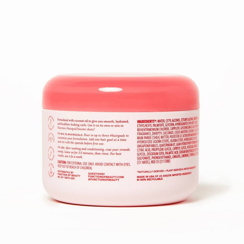 Function of Beauty Curly Hair Mask Base with Coconut Oil - 6.5 fl oz