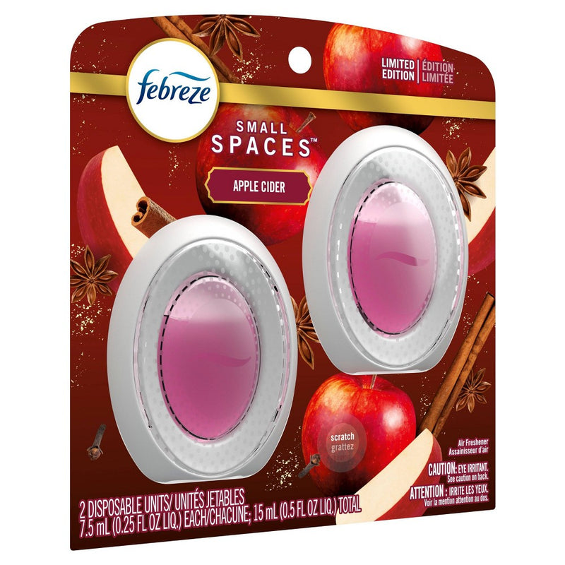 Febreze Small Spaces Air Freshener - Apple Cider - 0.5 fl oz/2ct