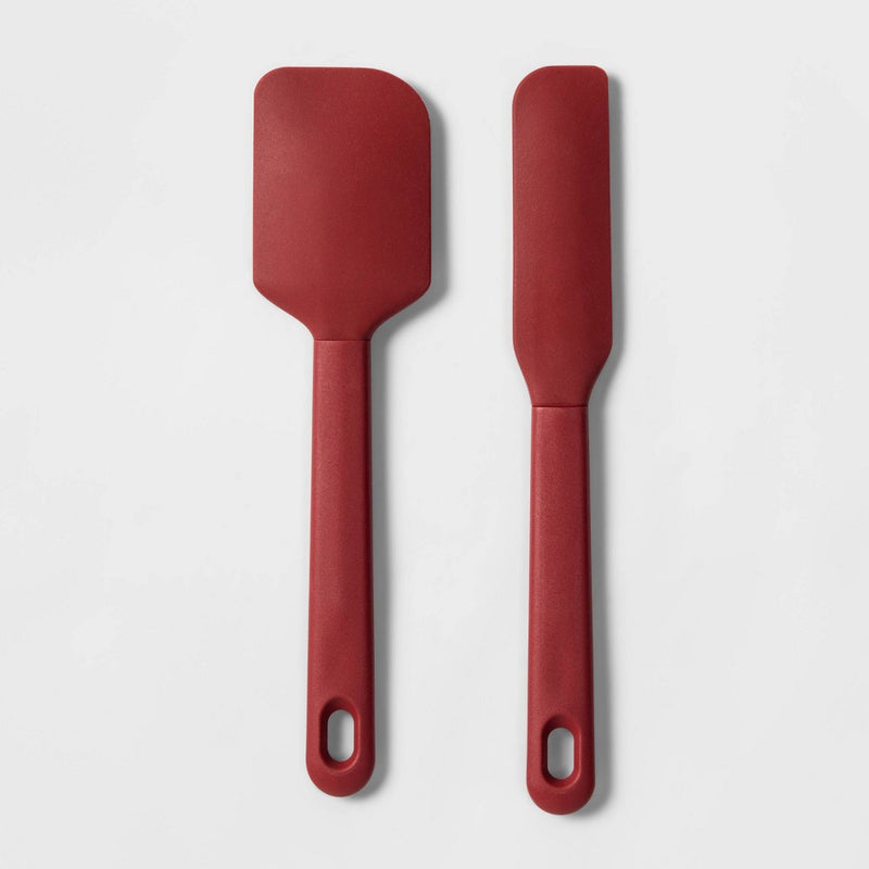 Silicon Mini Spatula Set Red - Room Essentials™
