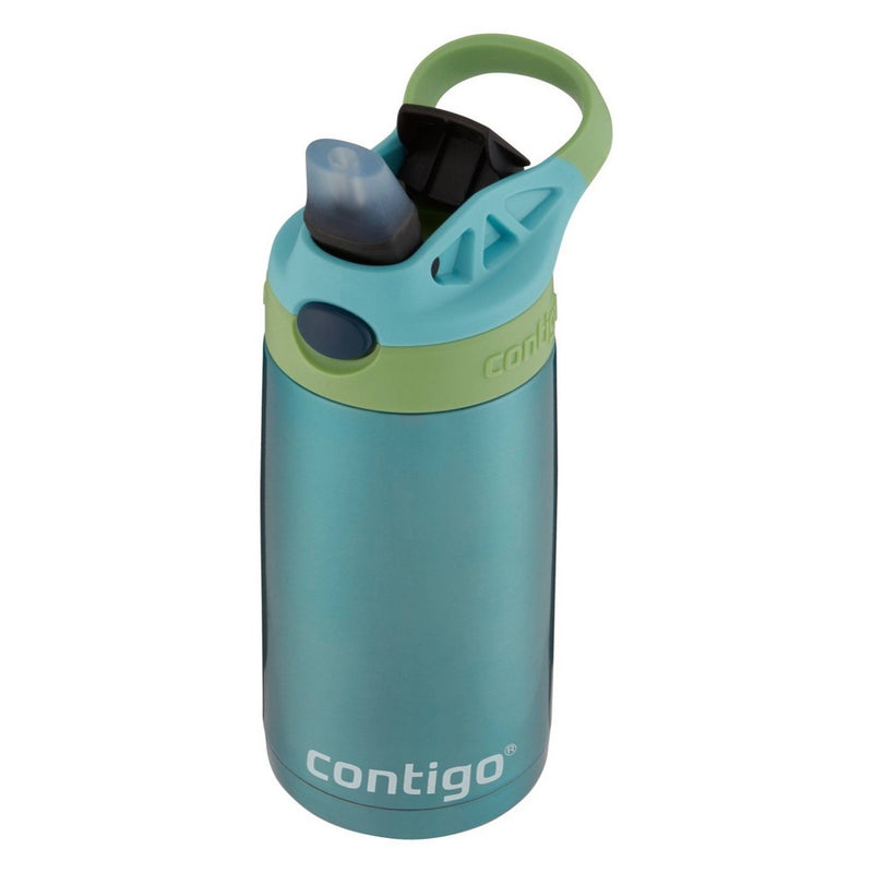 Contigo 13oz Kids Stainless Steel Water Bottle Blue / Green *BRAND NEW*