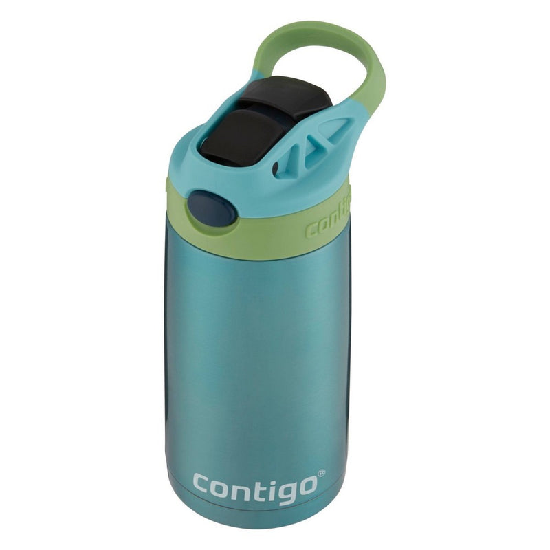 Contigo 13oz Kids Stainless Steel Water Bottle Blue / Green *BRAND NEW*