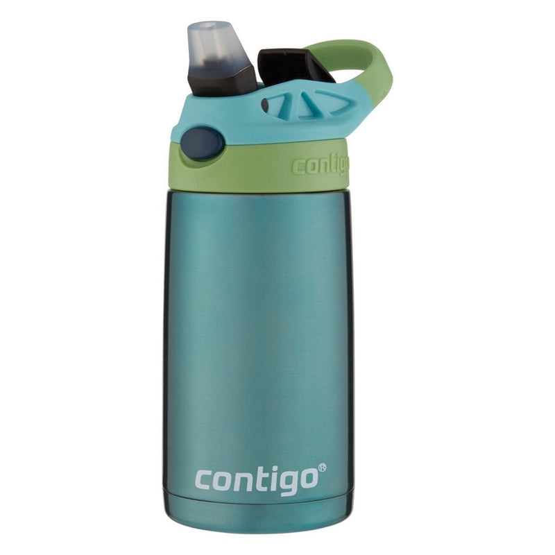 Contigo 13oz Kids Stainless Steel Water Bottle Blue / Green *BRAND NEW*
