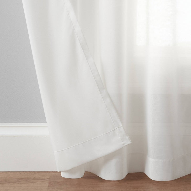 108"x52" Chelsea UV Light Filtering Curtain Panel White - Eclipse