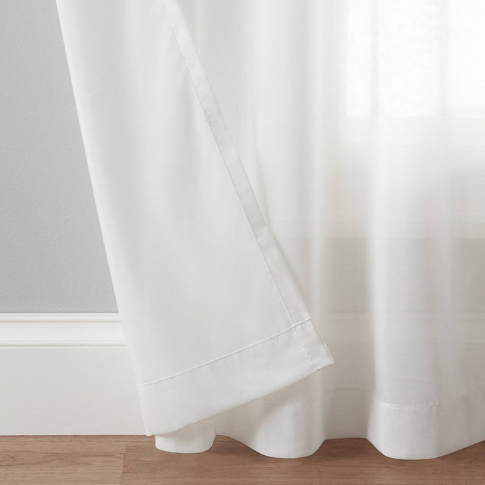 108"x52" Chelsea UV Light Filtering Curtain Panel White - Eclipse