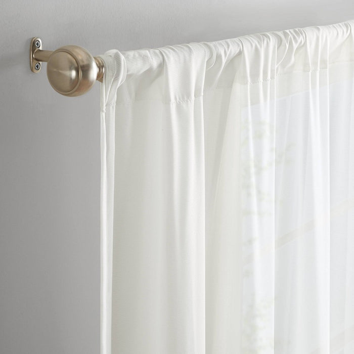 108"x52" Chelsea UV Light Filtering Curtain Panel White - Eclipse