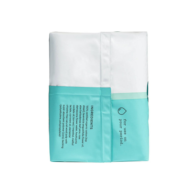 The Honey Pot Company Herbal Super Pads with Wings, Organic Cotton Cover - 16ct