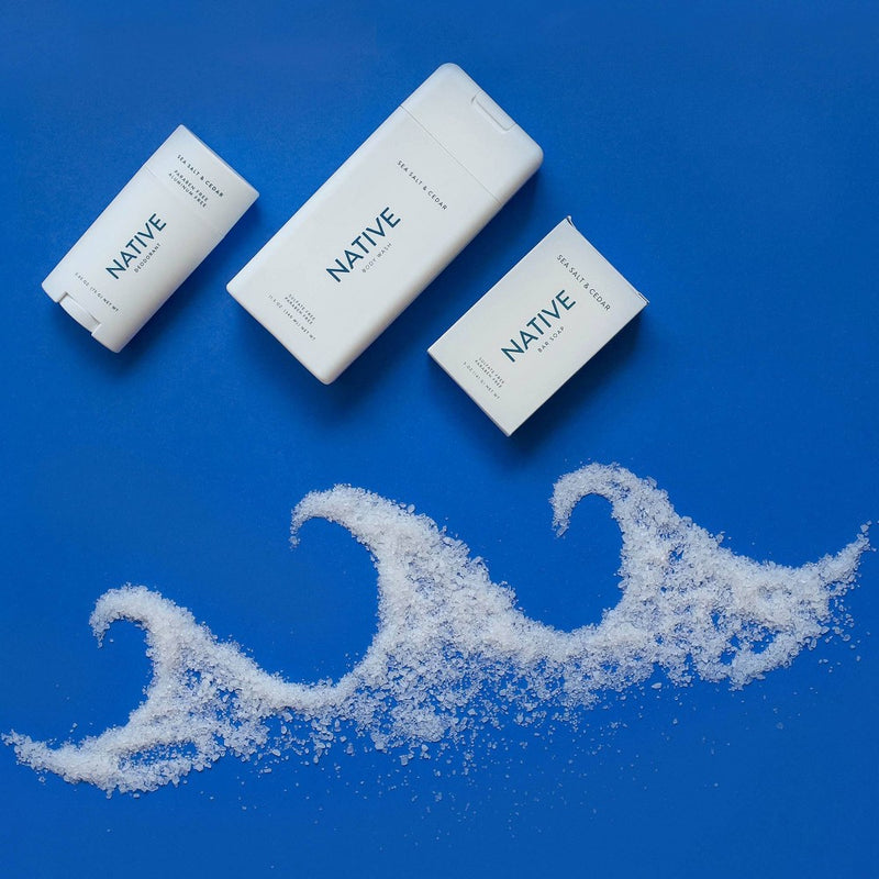 Native Sea Salt & Cedar Deodorant for Men - 2.65oz