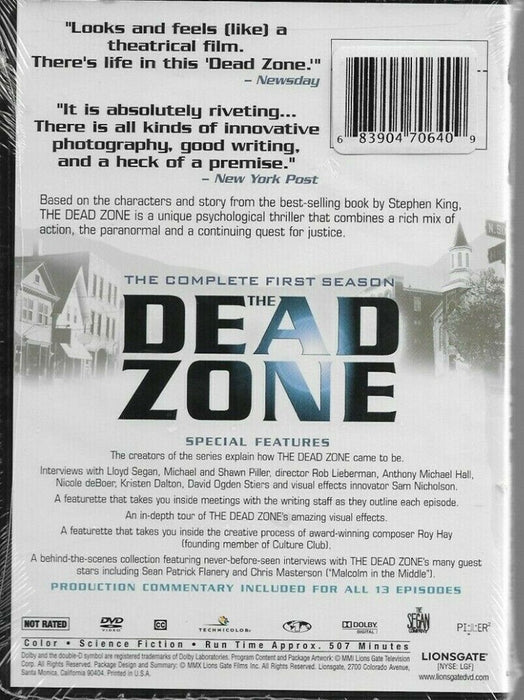 The Dead Zone The Complete First Season / 4 DVD Set New Anthony Michael Hall