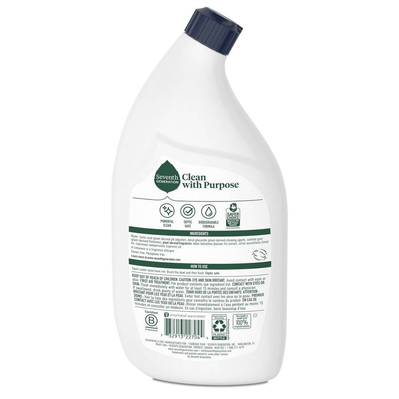 Seventh Generation Toilet Bowl Cleaner Emerald Cypress & Fir - 32oz