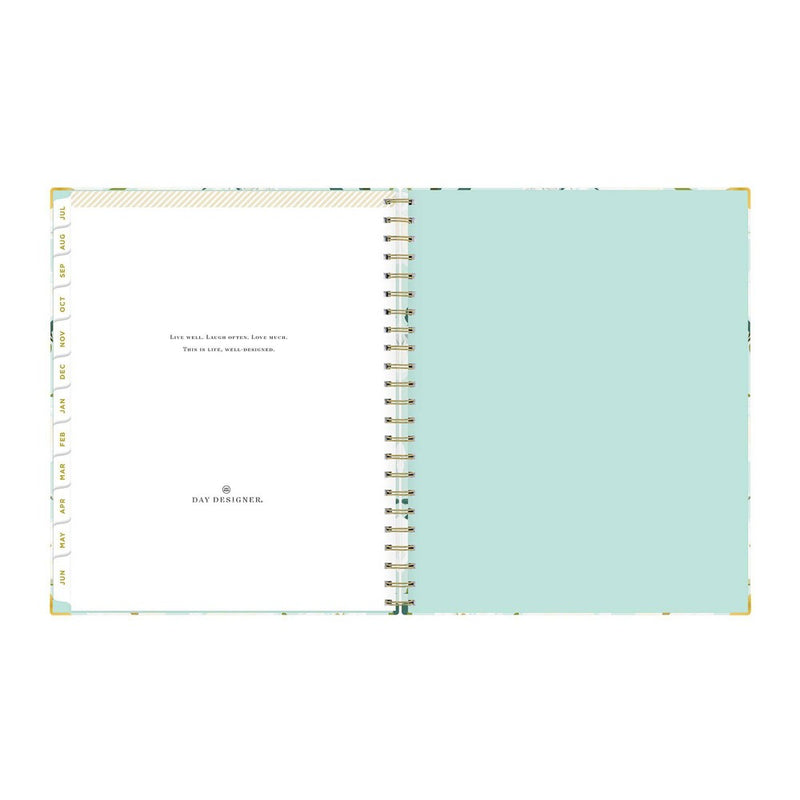 Day Designer 2023-24 Academic Teacher Lesson Planner Clipboard 8.5"x11" Weekly/Monthly Coming Up Roses Mint