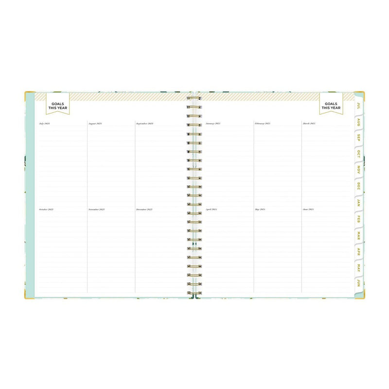 Day Designer 2023-24 Academic Teacher Lesson Planner Clipboard 8.5"x11" Weekly/Monthly Coming Up Roses Mint