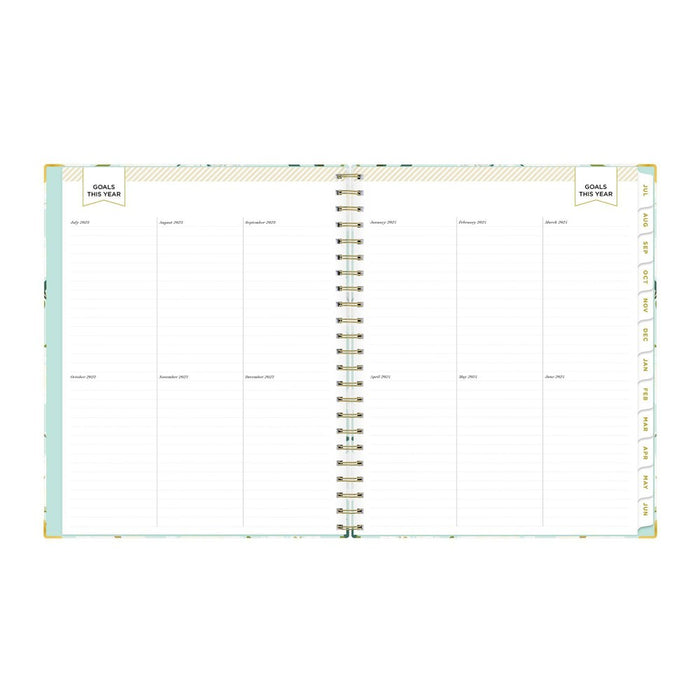 Day Designer 2023-24 Academic Teacher Lesson Planner Clipboard 8.5"x11" Weekly/Monthly Coming Up Roses Mint