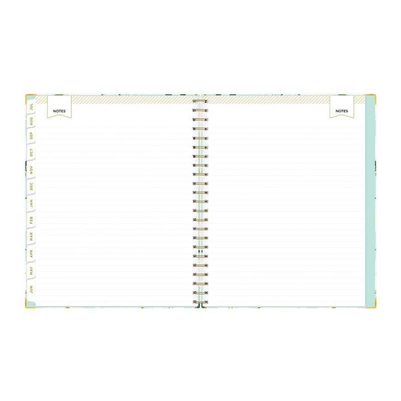 Day Designer 2023-24 Academic Teacher Lesson Planner Clipboard 8.5"x11" Weekly/Monthly Coming Up Roses Mint