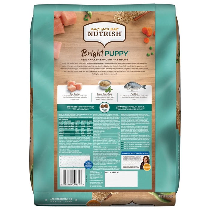 Rachael Ray Nutrish Real Chicken & Brown Rice Recipe Bright Puppy Super Premium Dry Dog Food - 14lbs (LOCAL PICKUP ONLY)