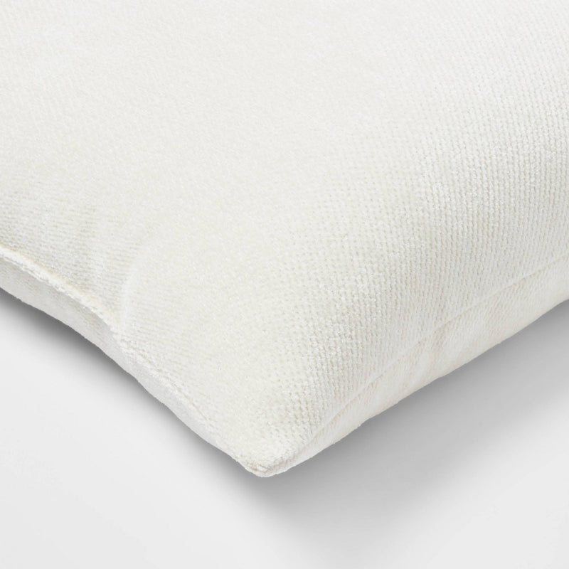 ONE-Chenille Square Throw Pillows Cream - Threshold™