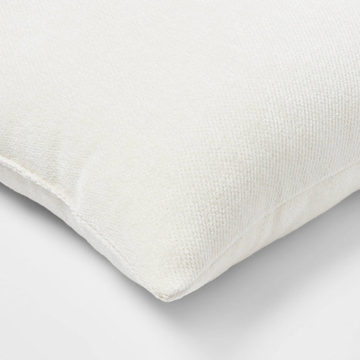 Chenille Square Throw Pillows Cream - Threshold™