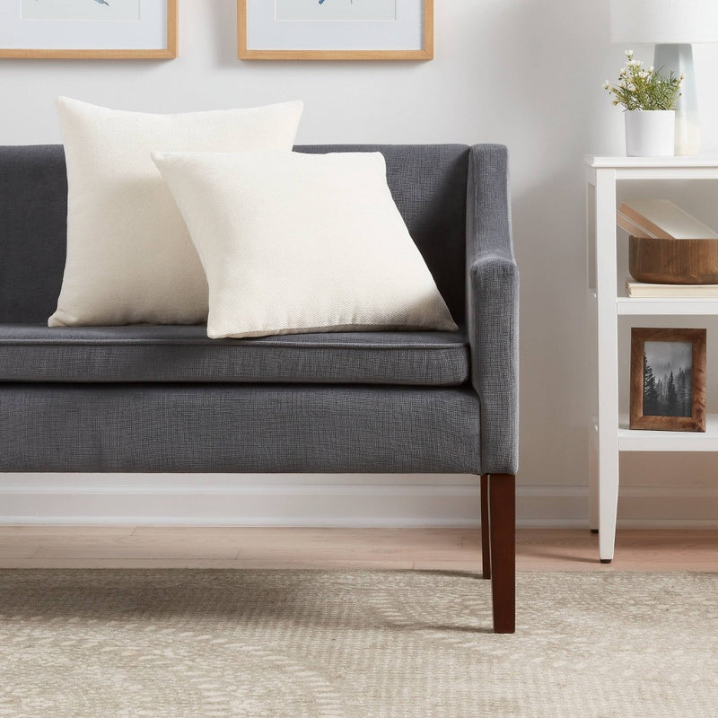 ONE-Chenille Square Throw Pillows Cream - Threshold™