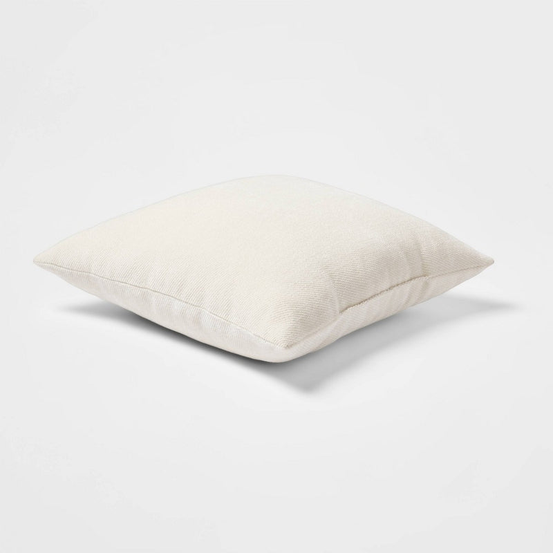 ONE-Chenille Square Throw Pillows Cream - Threshold™