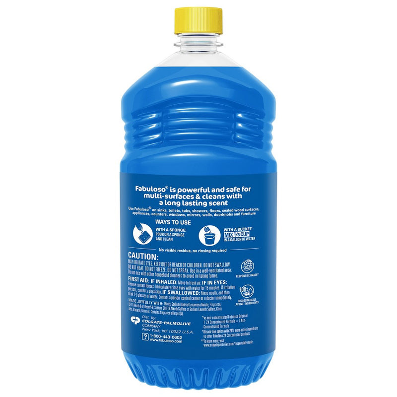 Fabuloso Multi-Purpose Cleaner - 2X Concentrated Formula - Spring Fresh Scent - 56 fl oz