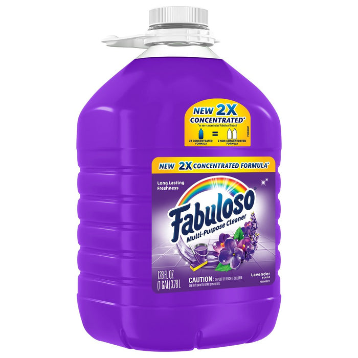 Fabuloso Multi-Purpose Cleaner - 2X Concentrated Formula - Lavender Scent - 128 fl oz