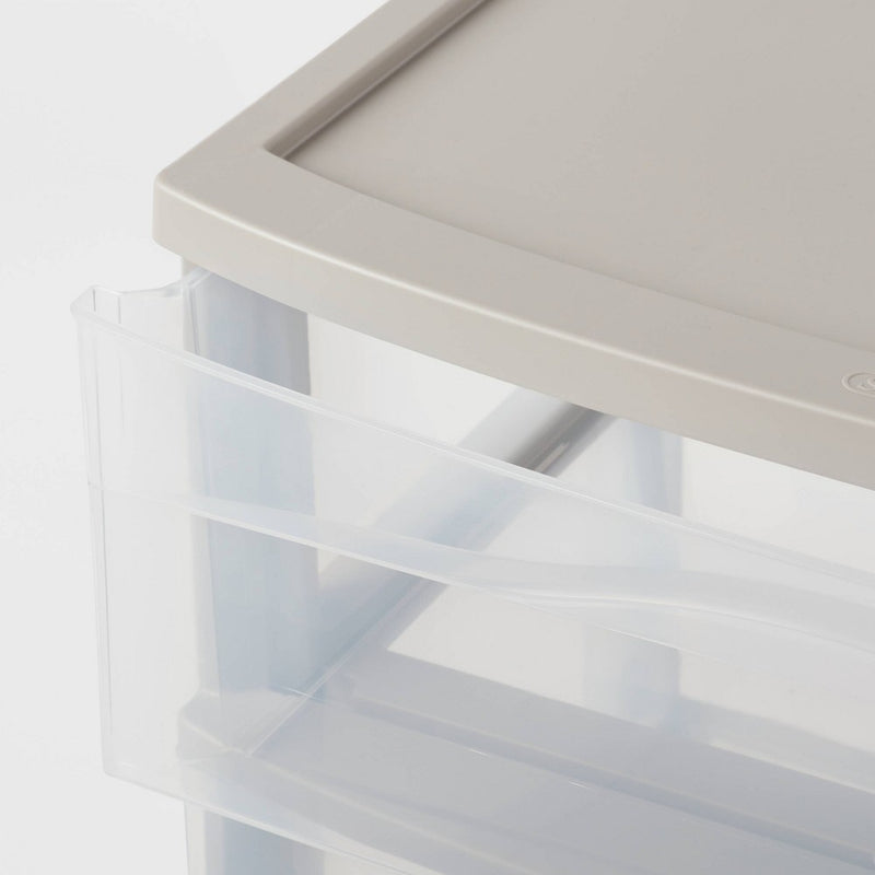 3 Drawer Wide Cart Gray - Brightroom™1 (LOCAL PICKUP ONLY)