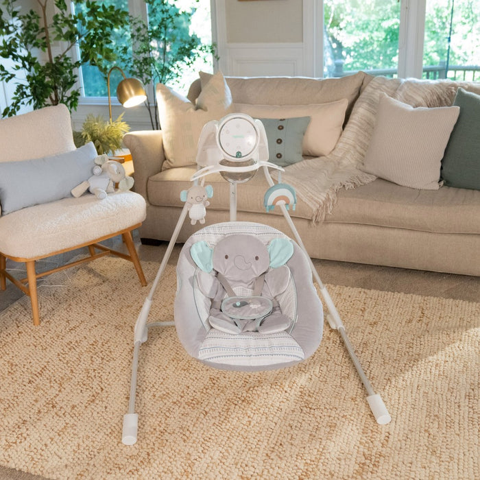 Ingenuity InLighten Soothing Swing - Van the Elephant (LOCAL PICKUP ONLY)