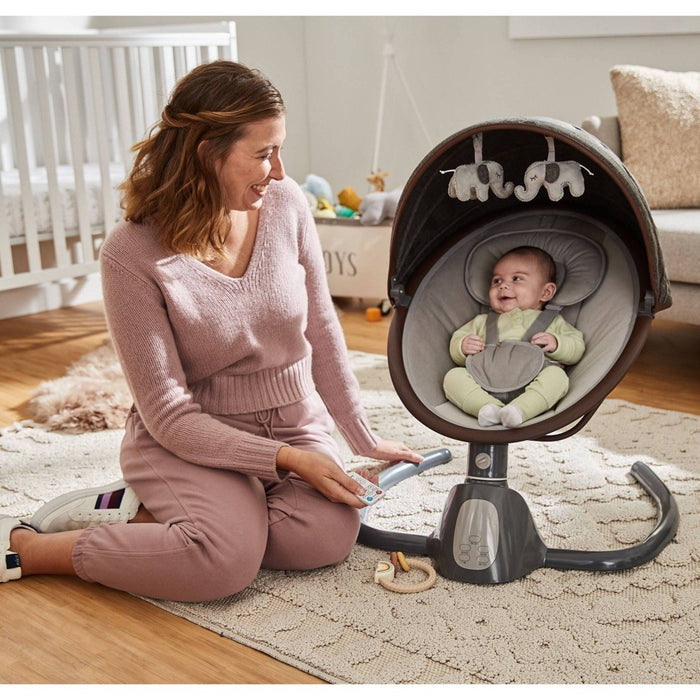 Safety 1st 5-Modes Bluetooth Swing - Smoked Pecan