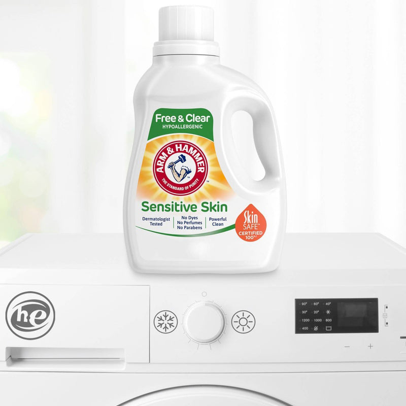 Arm & Hammer Sensitive Liquid Laundry Detergent - Free & Clear - 105 fl oz