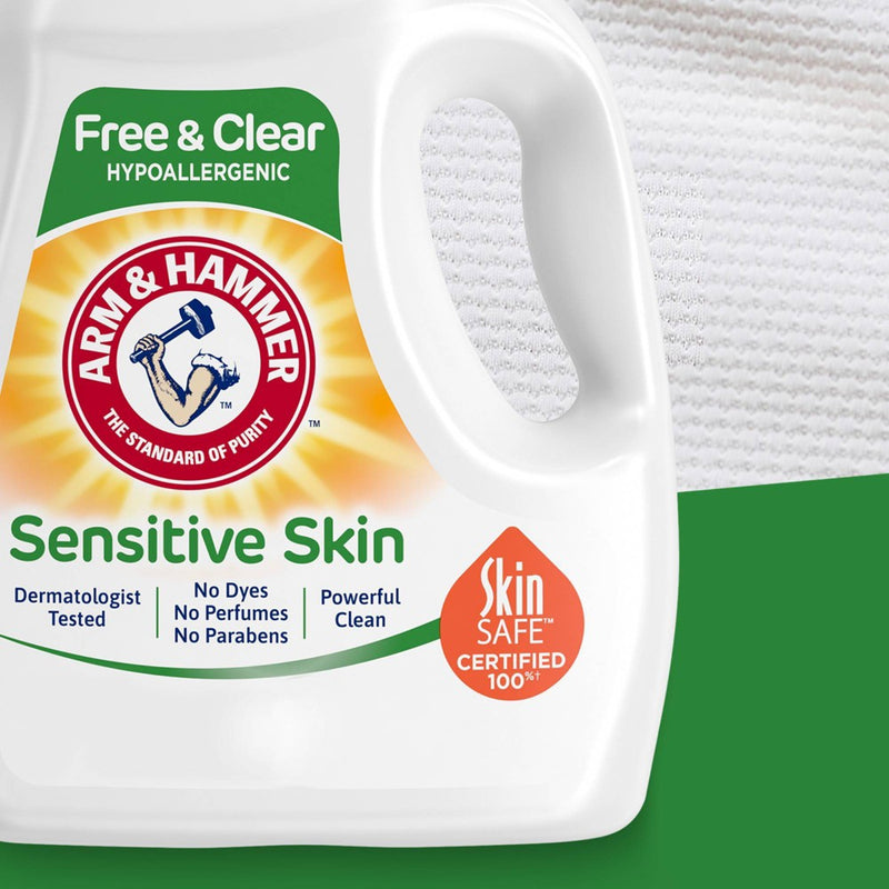 Arm & Hammer Sensitive Liquid Laundry Detergent - Free & Clear - 105 fl oz